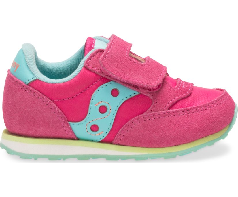 Gyerek Saucony Baby Jazz Hook & Loop Tornacipő Rózsaszín Türkiz | HU 786EBC